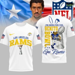 Los Angeles Rams NFL Benito Bowl 2026 Super Bowl T-Shirt