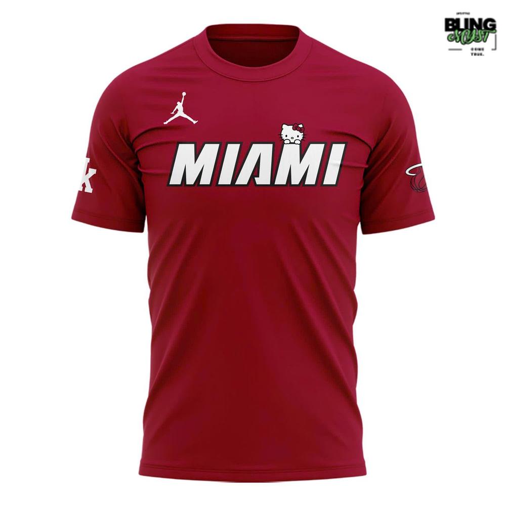 Miami Heat Hello Kitty Night 2026 Pro T-Shirt Miami Heat Hello Kitty Night 2026 Pro T-Shirt