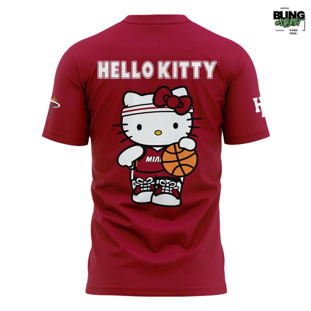 Miami Heat Hello Kitty Night 2026 Pro T-Shirt Miami Heat Hello Kitty Night 2026 Pro T-Shirt