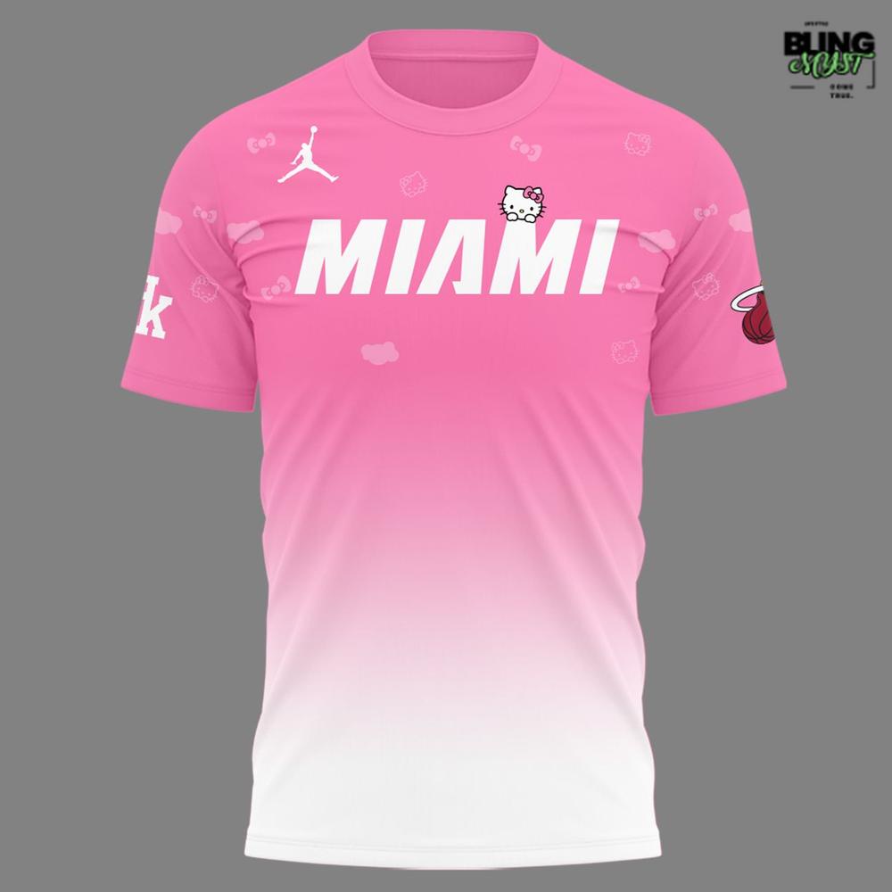 Miami Heat Hello Kitty Night 2026 Pro T-Shirt Miami Heat Hello Kitty Night 2026 Pro T-Shirt