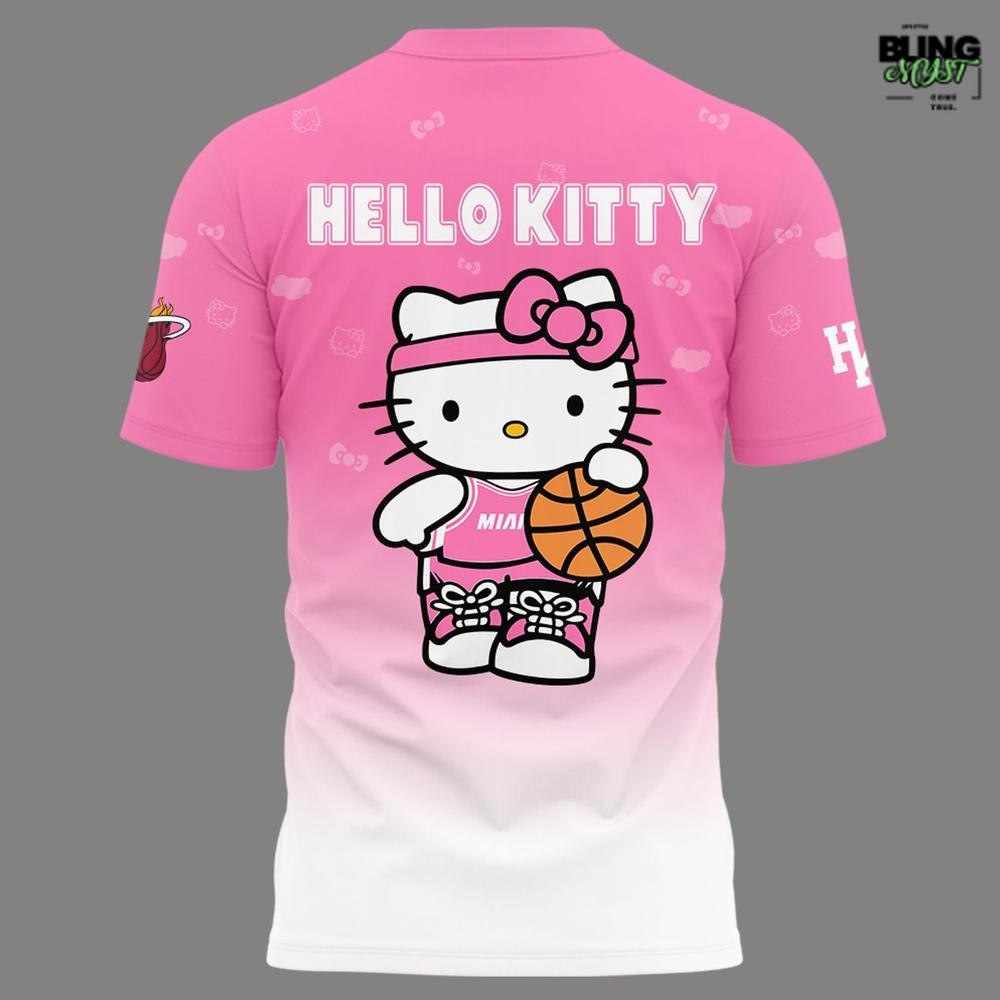 Miami Heat Hello Kitty Night 2026 Pro T-Shirt Miami Heat Hello Kitty Night 2026 Pro T-Shirt