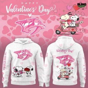 Nashville Predators Peanuts Happy Valentine Day 2026 Hoodie
