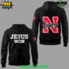 Nebraska Huskers Jesus Won 2026 Hoodie 2