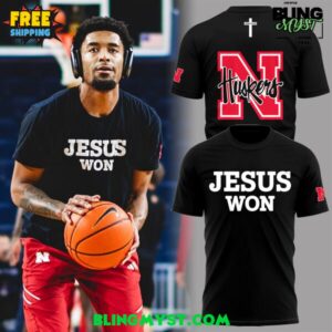 Nebraska Huskers Jesus Won 2026 T-Shirt