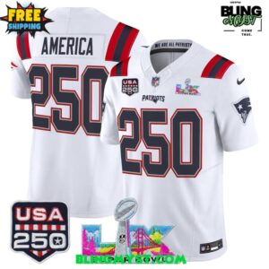 New England Patriots 250th Anniversary Edition Super Bowl LX Jersey