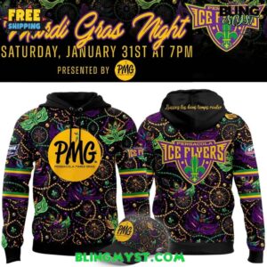 Pensacola Ice Flyers Mardi Gras Night 2026 Hoodie