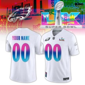 Philadelphia Eagles Super Bowl LX White Vapor F.U.S.E. Limited Football Jersey