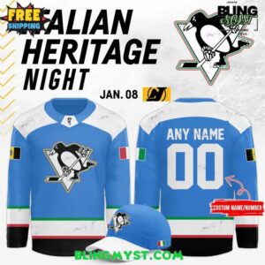 Pittsburgh Penguins Italian Heritage Night 2026 Hockey Jersey