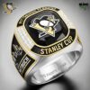 Pittsburgh Penguins Stanley Cup Champions Diamond Engraved Rings 2