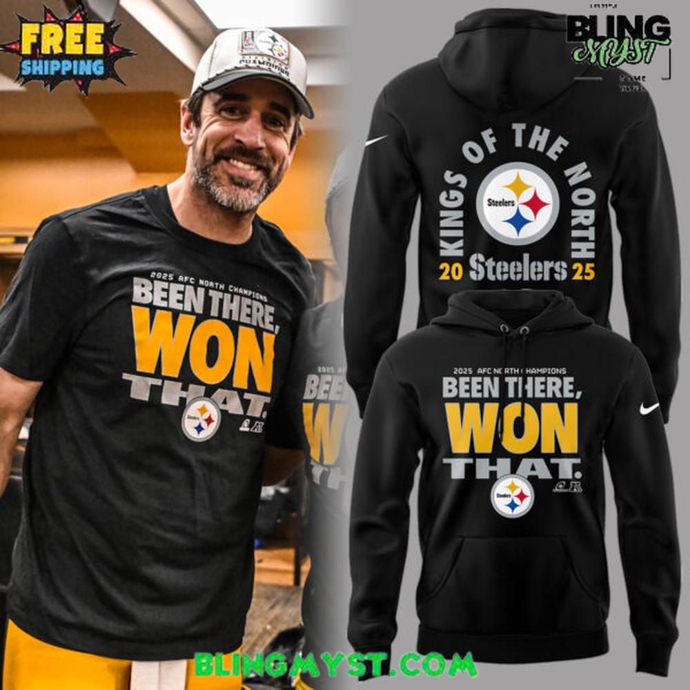 Pittsburgh Steelers 2025 AFC North Division Champions Been There Won That Hoodie Pittsburgh Steelers 2025 AFC North Division Champions Been There Won That Hoodie