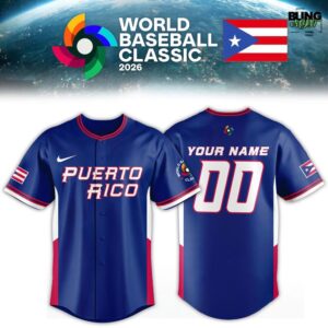 Puerto Rico National 2026 World Baseball Classic Special Edition Baseball Jersey