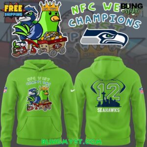 Seattle Seahawks 2025 NFC West Champions Fan Art Hoodie