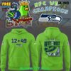 Seattle Seahawks 2025 NFC West Champions Fan Art Hoodie 3