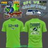 Seattle Seahawks 2025 NFC West Champions Fan Art T Shirt 3