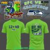 Seattle Seahawks 2025 NFC West Champions Fan Art T Shirt 4
