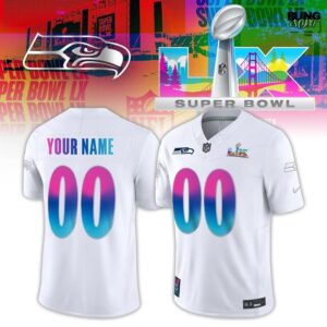 Seattle Seahawks Super Bowl LX White Vapor F.U.S.E. Limited Football Jersey