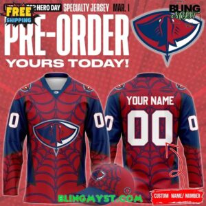 South Carolina Stingrays Marvel Super Hero Day 2026 Hockey Jersey