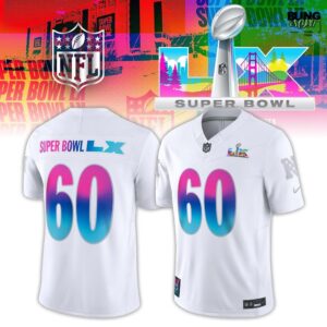 Super Bowl LX White Vapor F.U.S.E. Limited Football Jersey