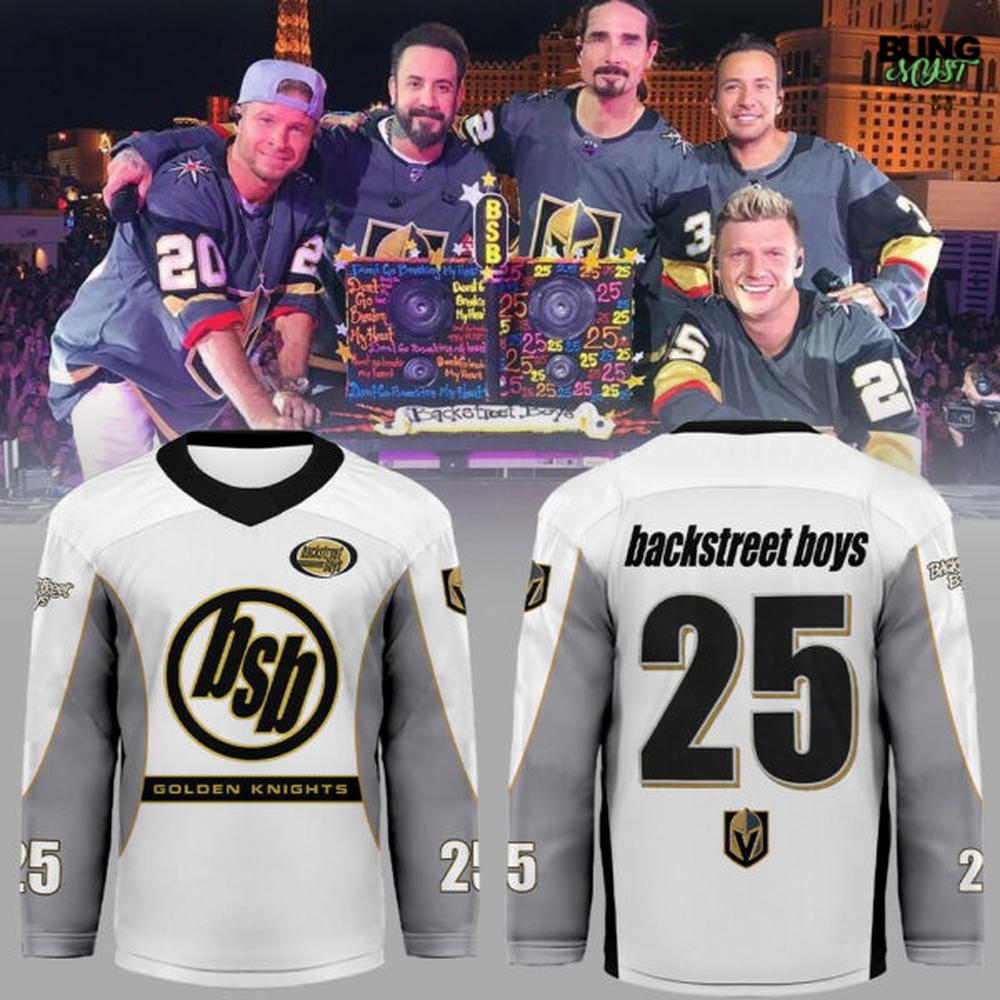Vegas Golden Knights x Backstreet Boys Special Edition Hockey Jersey Vegas Golden Knights x Backstreet Boys Special Edition Hockey Jersey