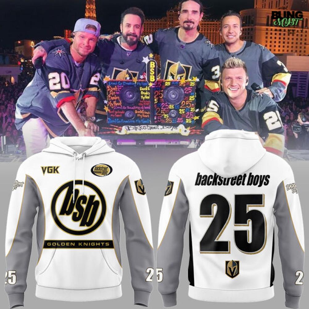 Vegas Golden Knights x Backstreet Boys Special Edition Hoodie Vegas Golden Knights x Backstreet Boys Special Edition Hoodie