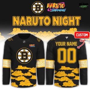 Boston Bruins x Naruto Night 2026 Limited Hockey Jersey