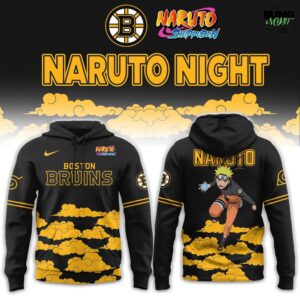 Boston Bruins x Naruto Night 2026 Limited Hoodie
