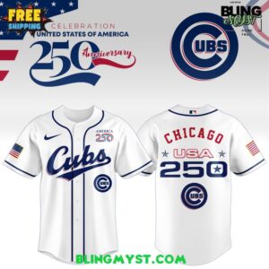 Chicago Cubs 250th USA Of American Baseball Jersey