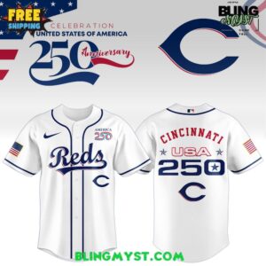 Cincinnati Reds 250th USA Of American Baseball Jersey