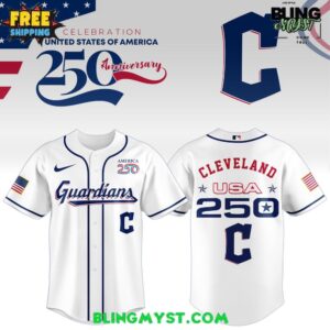 Cleveland Guardians 250th USA Of American Baseball Jersey