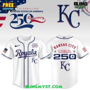 Kansas City Royals 250th USA Of American Baseball Jersey