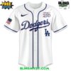 Los Angeles Dodgers 250th USA Of American Baseball Jersey 1 Los Angeles Dodgers 250th USA Of American Baseball Jersey 2