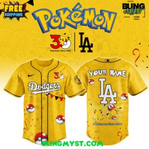 Los Angeles Dodgers Pokémon 30th Anniversary Limited Edition Jersey