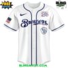 Milwaukee Brewers 250th USA Of American Baseball Jersey 2