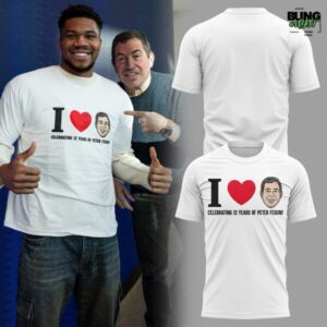 Milwaukee Bucks Celebrating 12 Years Of Peter Feigin T-Shirt