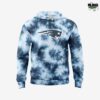 NFL New England Patriots Blue Tie-Dye Pullover Hoodie 1 NFL New England Patriots Blue Tie Dye Pullover Hoodie 2
