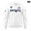 New England Patriots Nike White Super Bowl LX Game Hoodie 2