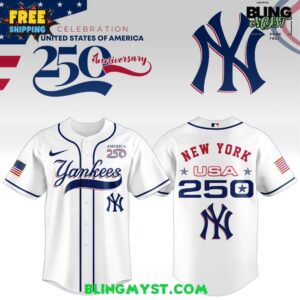 New York Yankees 250th USA Of American Baseball Jersey
