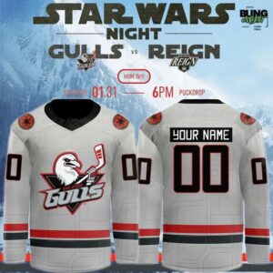 San Diego Gulls Star Wars Night 2026 Hockey Jersey