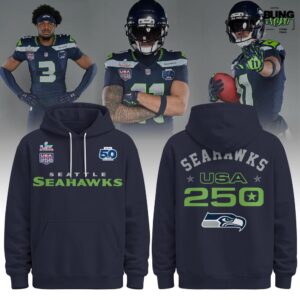 Seattle Seahawks Nike 50th Season NFL Super Bowl LX Game Hoodie