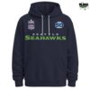 Seattle Seahawks Nike 50th Season NFL Super Bowl LX Game Hoodie 1 Seahawks Nike 50th Season NFL Super Bowl LX Game Hoodie 2
