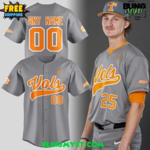 Tennessee Volunteers Smokey Grey Baseball Jersey