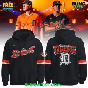 The Detroit Tigers 2026 Black & Orange Alternate Hoodie