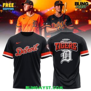 The Detroit Tigers 2026 Black & Orange Alternate T-Shirt