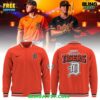 The Detroit Tigers 2026 Black Orange Alternate Varsity Jacket 2