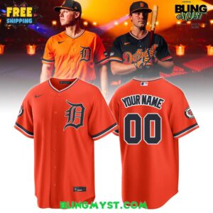 The Detroit Tigers 2026 Nike Orange Alternate Baseball Jersey