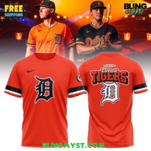 The Detroit Tigers 2026 Nike Orange Alternate T-Shirt