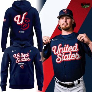 USA Baseball Team 2026 World Baseball Classic Blue Hoodie Collection