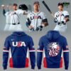 USA Baseball Team 2026 World Baseball Classic Blue Hoodie Collection 2 USA Baseball Team 2026 World Baseball Classic Blue Hoodie Collection 3