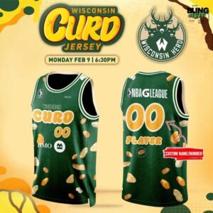 Wisconsin Herd 2026 Wisconsin Curd Night Basketball Jersey