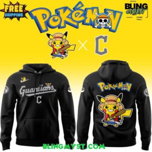 Cleveland Guardians x Pokemon x Onepiece Limited Edition Hoodie